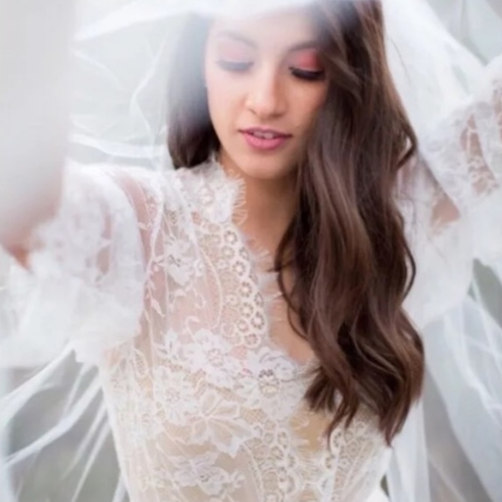 Bridal robe gift boxed Shower present Photo White